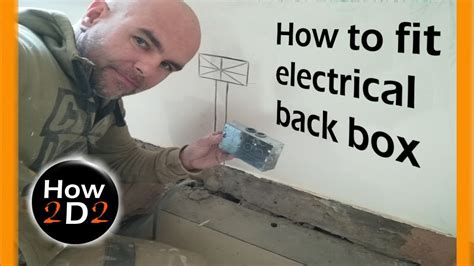 how to fit electrical back box|how to install electrical box.